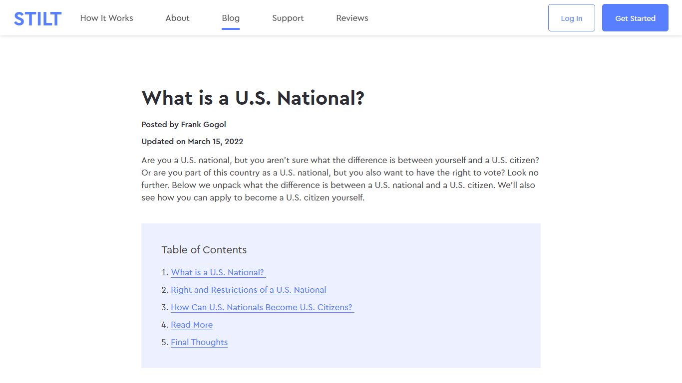 THIS is what a U.S. National is and how to be come one [2022] - Stilt Blog